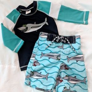 Gymboree Shark Swim Suit **read description**